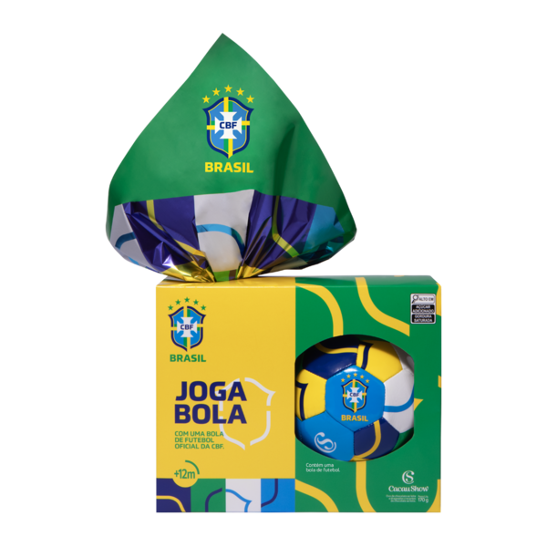 Ovo de Páscoa ao Leite Bola CBF Chocoesportes 170g